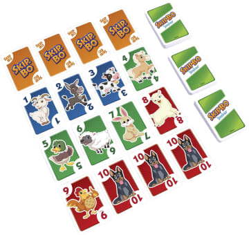 Skip-Bo Junior Card Game With 112 Cards & 2 Levels Of Play For 5 Year Olds & Up