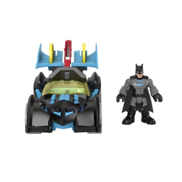 Imaginext DC Super Friends Veículo de Brinquedo Batmóvel de Corrida Bat-Tech - Imagen 4 de 6