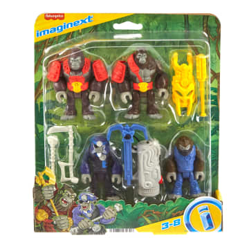 Imaginext Mundo Aventura Figura de Ação Pacote Gorilas e Macacos - Imagen 6 de 6