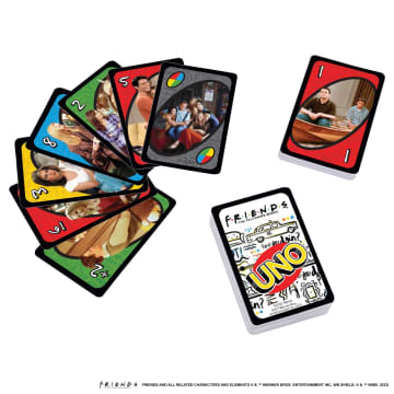 UNO Friends Card Game For Family, Adult & Party Nights, Collectible Inspired By Tv Series - Imagen 4 de 6