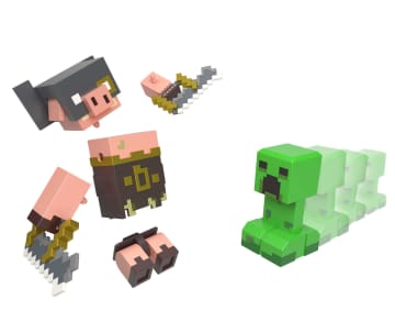 Minecraft-Legends-Coffret de 2 Figurines-Assortiment, Cadeaux enfants - Imagen 4 de 6