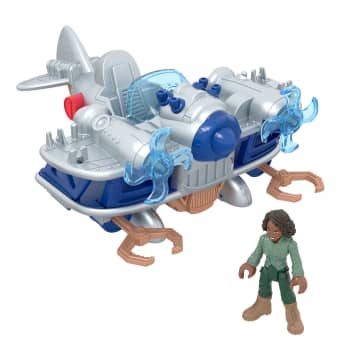 Imaginext Jurassic World Dominion Kayla Watts Figure & Toy Plane, Air Tracker, 4 Pieces - Imagem 6 de 6