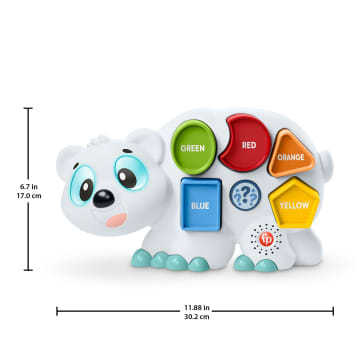 Fisher-Price Linkimals Puzzlin’ Shapes Polar Bear Interactive Learning Toy Puzzle For Toddlers