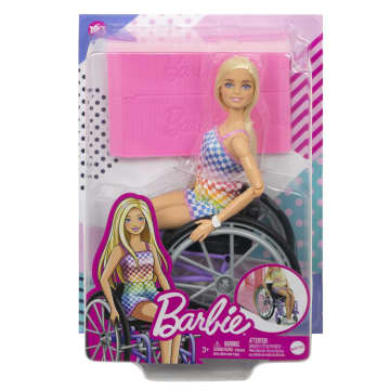 Barbie Fashionista Boneca Cadeira de Rodas Rosa - Imagen 6 de 6
