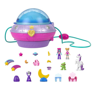 Polly Pocket Dolls And Accessories, Double Play Space Compact
