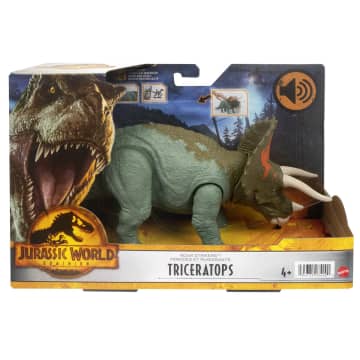 Jurassic World Dominion Roar Strikers Triceratops Dinosaur 4 Year & Up