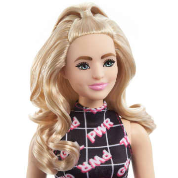 Barbie Fashionista Muñeca Vestido con Estampado Girl Power - Imagen 2 de 6