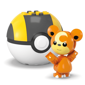 MEGA Pokémon Teddiursa Building Toy Kit, Poseable Action Figure (24 Pieces) For Kids - Imagem 5 de 6