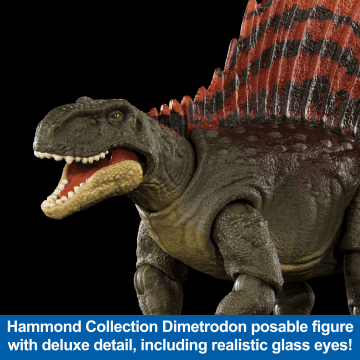 Jurassic World Dominion Hammond Collection Dimetrodon Dinosaur Figure Collectible Toy - Image 2 of 6
