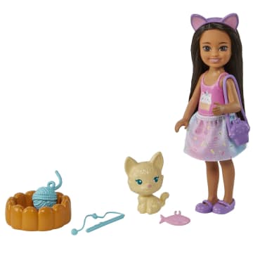Barbie Chelsea Doll & Pet Kitten With Accessories, Toy For 3 Year Olds & Up