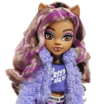 Monster High Doll And Sleepover Accessories, Clawdeen Wolf, Creepover Party