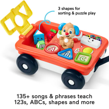 Fisher-Price Laugh & Learn Pull & Play Learning Wagon, Unisex Preschool Toy