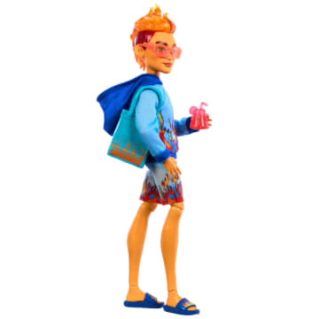 Monster High Scare-Adise Island Heath Burns Fashion Doll With Swim Trunks & Accessories - Image 5 of 6