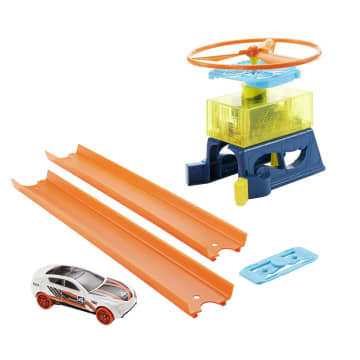 Hot Wheels Track Builder Drone Lift-Off Pack, Includes 1 Car, Gift For Kids 6 Years Old & Up