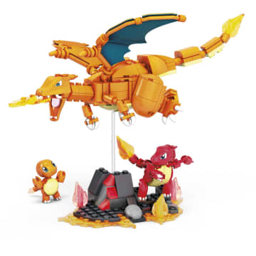 MEGA Pokémon Building Toy Kit Charmander Set With 3 Action Figures (313 Pieces) For Kids - Image 3 of 6