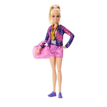 Barbie Profissões Conjunto de Brinquedo Ginasta Cabelo Loiro - Imagen 4 de 6