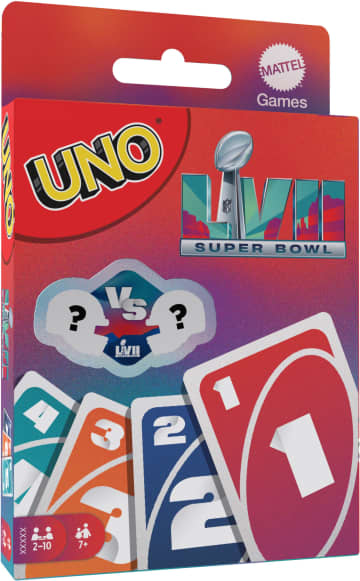 UNO Super Bowl Lvii Card Game For Kid, Adult, Family And Game Nights