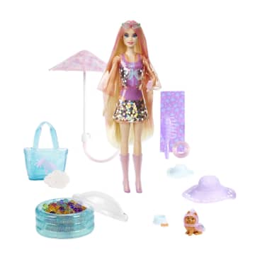 Barbie Color Reveal  Doll, Sunshine And Sprinkles Series With 7 Surpises, Color-Change Transformation