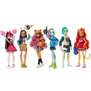 Monster High Doll 6-Pack, Ghoul Spirit Sporty Collection
