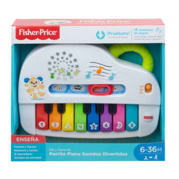 Fisher-Price Ríe y Aprende Juguete para Bebés Perrito Piano Sonidos Divertidos