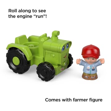Fisher-Price Little People Helpful Harvester Tractor Vehicle & Farmer Figure For Toddlers - Image 2 of 6