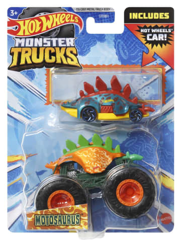 Hot Wheels Monster Trucks Veículo de Brinquedo Motosaurus Die Cast Motosaurus - Imagen 6 de 6