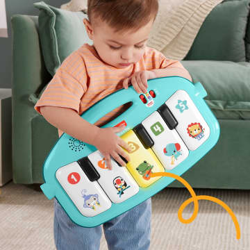 Fisher-Price Baby Ginásio para Bebês Pianinho Brilha e Cresce - Imagem 6 de 6