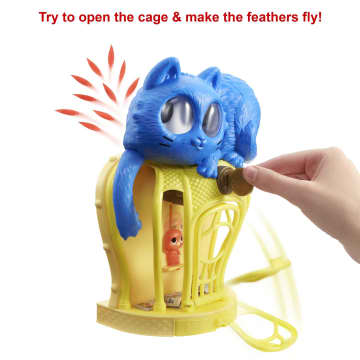 Flyin FeaThers Kids Game With Toy Cat & Bird in Birdcage For 5 Year Olds & Up