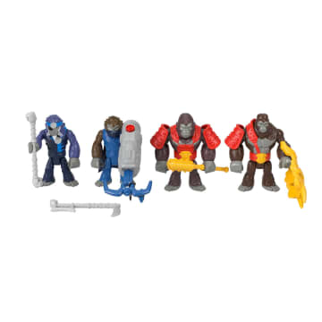 Imaginext Mundo Aventura Figura de Ação Pacote Gorilas e Macacos - Imagen 2 de 6