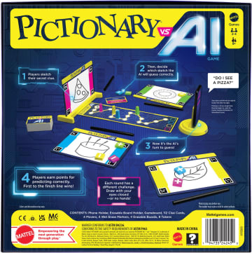 Pictionary Vs. AI Family Game For Kids And Adults And Game Night USing Artificial Intelligence