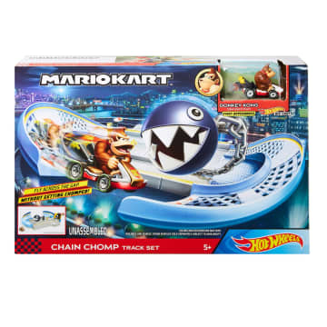 Hot Wheels Mario Kart Pista de Brinquedo Chain Chomp - Imagem 6 de 6