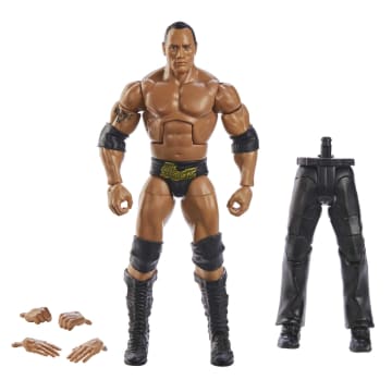 WWE Elite Action Figure Wrestlemania the Rock With Build-A-Figure - Image 1 of 6
