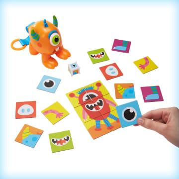 Roll-A-Match Pre-School Matching Card Game With Monster theme For 3 Year Olds & Up
