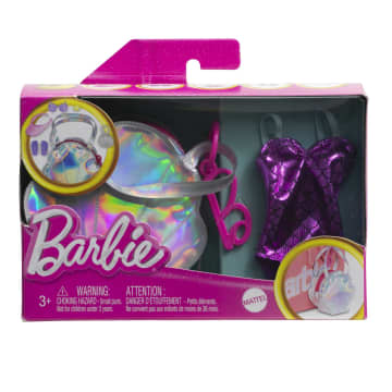 Barbie Tenue Sac de Luxe de Plage, Maillot de Bain et Accessoires