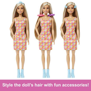 Barbie Doll And Hair Salon Playset, Color-Change Hair