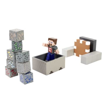 Minecraft Vanilla Figura de Acción de 3.25" con Dinámica De Coche De Crafting