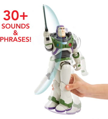 Disney And Pixar Lightyear Toys, Large Buzz Lightyear Figure, Lights & Sounds Laser Blade