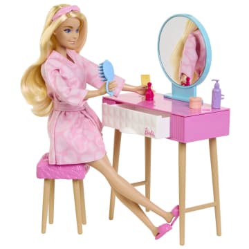 Barbie La Chambre de Barbie Coffret Poupée, Meubles et Accessoires