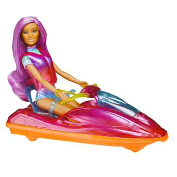 Barbie Beach Doll With Jet Ski And Water Sport Accessories, Puppy, Dolphins And More