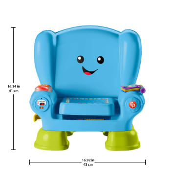 Fisher-Price Laugh & Learn Smart Stages Chair Electronic Learning Toy For Toddlers, Blue