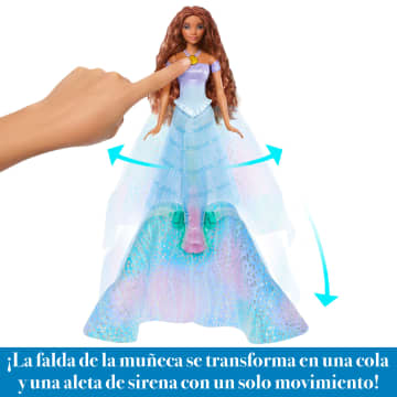 Disney La Sirenita Muñeca Ariel Transformación Mágica