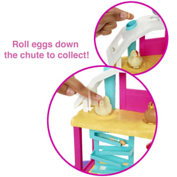 Barbie Doll Playset, Hatch & Gather Egg Farm With Animals, Dough, Kids Toys