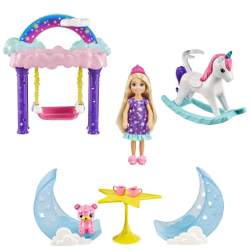 Barbie Fantasía Set de Juego Chelsea Casa de Árbol en las Nubes