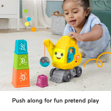 Fisher-Price Count & Stack Crane Baby & Toddler Learning Toy With Blocks, Lights & Sounds - Image 4 of 6