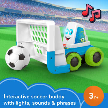 Fisher-Price Electronic Soccer Game With Net & Soccer Ball, Goaldozer Preschool Toy - Image 2 of 6