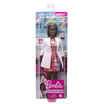 Barbie Career Doctor Doll 12 Inches, Brunette Hair, Curvy Shape With Accessories