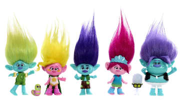 Dreamworks Trolls Best Of Friends Pack With 5 Small Dolls & 2 Character Figures - Image 1 of 6
