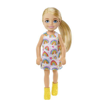 Barbie Chelsea Doll, Small Doll With Red Hair in Pigtails & Blue Eyes in Removable Bumblebee Dress