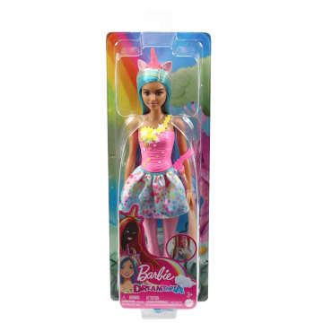 Barbie Fantasía Muñeca Unicornio Cuerno Rosa - Imagen 6 de 6