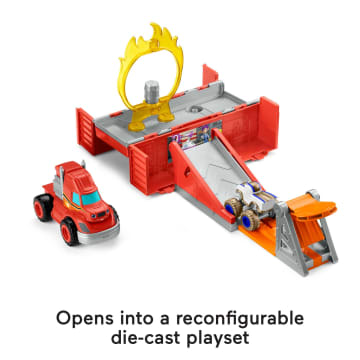 Fisher-Price Blaze And the Monster Machines Launch & Stunts Hauler, Transforming Vehicle Playset